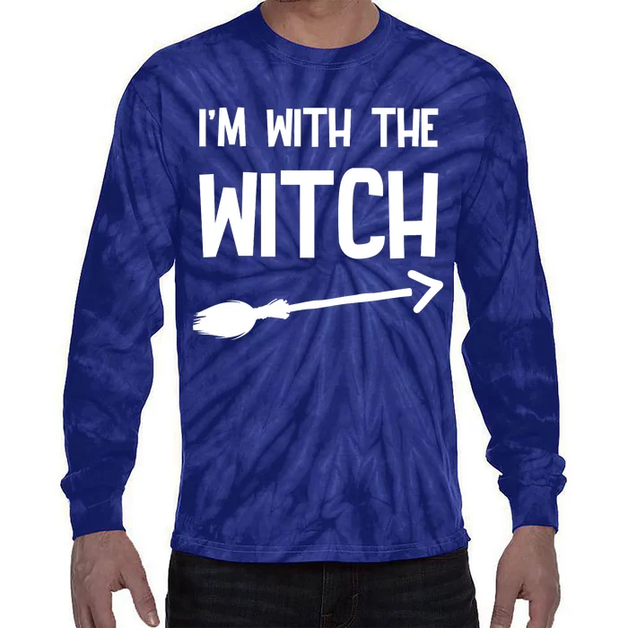 I'm With The Witch Tie-Dye Long Sleeve Shirt