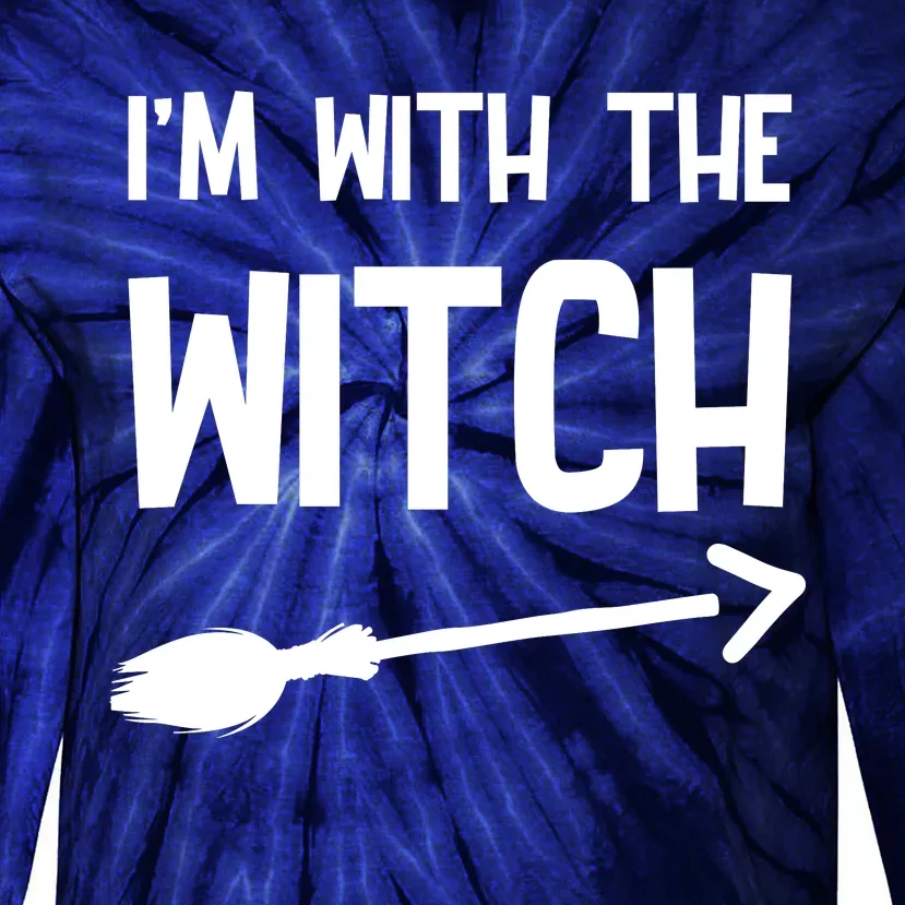 I'm With The Witch Tie-Dye Long Sleeve Shirt