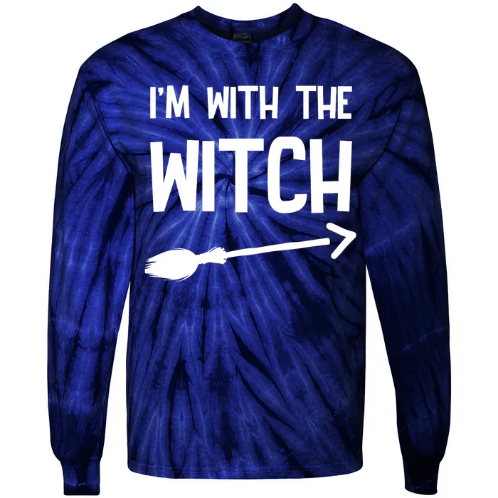 I'm With The Witch Tie-Dye Long Sleeve Shirt