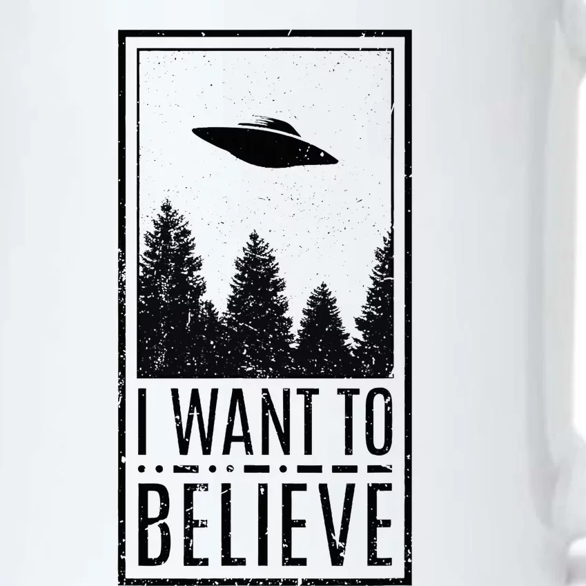 I Want To Believe Ufo Believer Alien Conspiracy Black Color Changing Mug