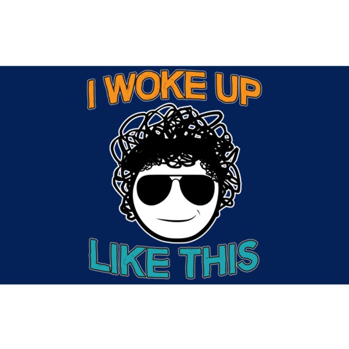 I Woke Up Like This Funny Emoji Smile Cool Face Bumper Sticker