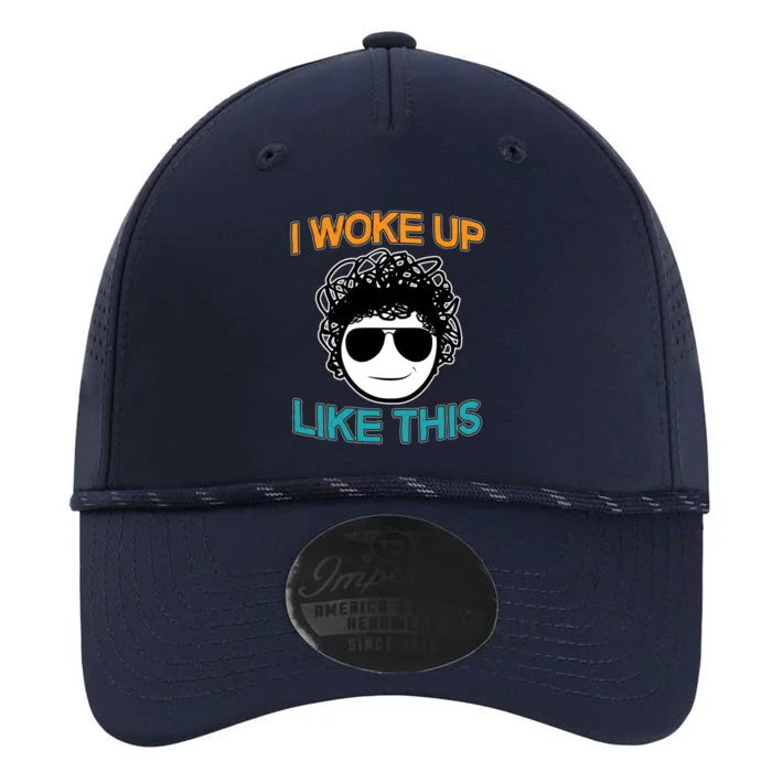 I Woke Up Like This Funny Emoji Smile Cool Face Performance The Dyno Cap