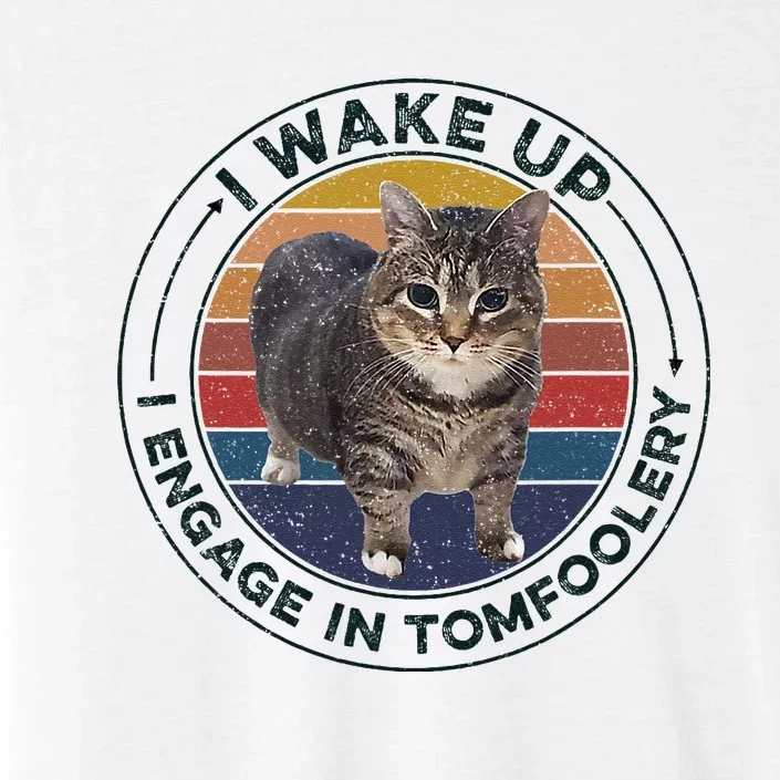 I Wake Up I Engage In Tomfoolery Silly Cat Meme Dark Joke ChromaSoft Performance T-Shirt