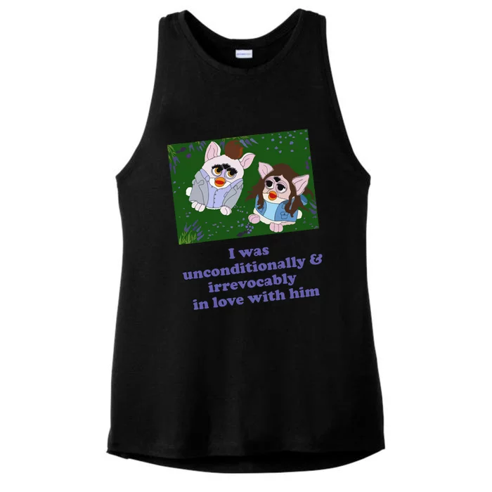 I Was Unconditionally And Irrevocably In Love With Him Ladies Tri-Blend Wicking Tank