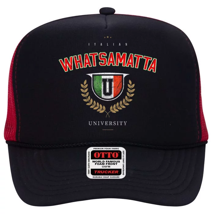 Italian Whatsamatta U University Italy High Crown Mesh Trucker Hat