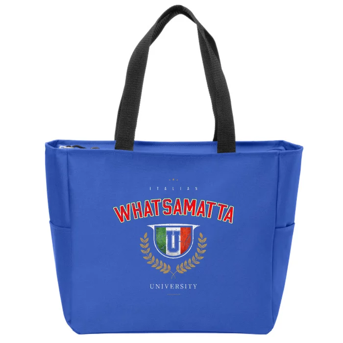 Italian Whatsamatta U University Italy Zip Tote Bag