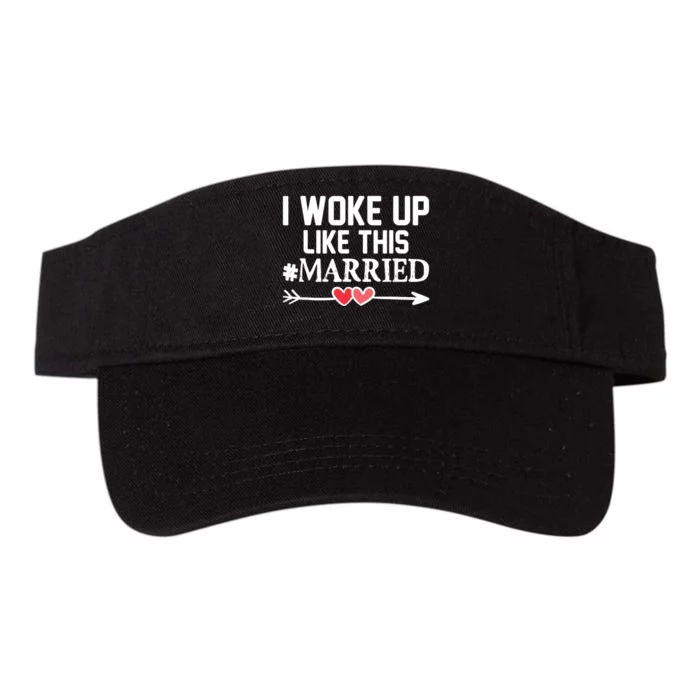 I Woke Up Like This Married Funny Christmas Couples Valucap Bio-Washed Visor