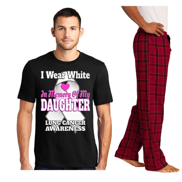 I Wear White In Memory Of My Daughter Lung Cancer Awareness Pajama Set