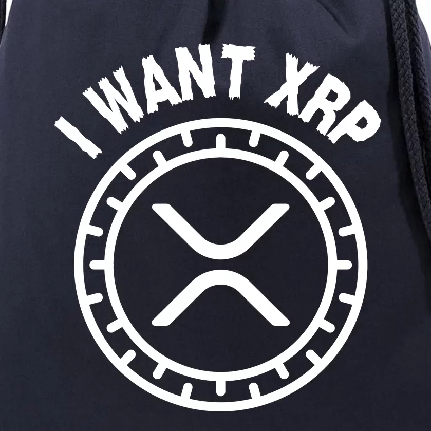 I Want Xrp Crypto Currency XRP Cryptocurrency Drawstring Bag