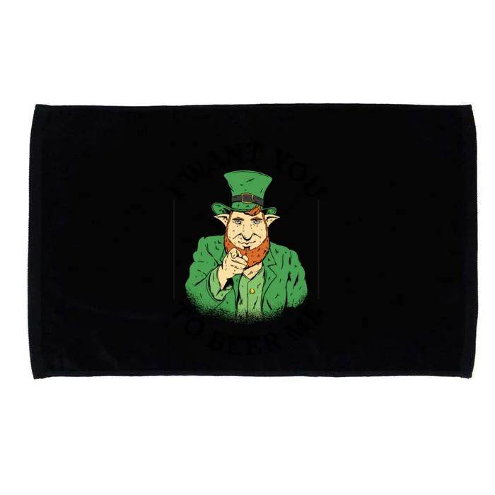 I Want You To Beer Me St Patrick's Day Microfiber Hand Towel