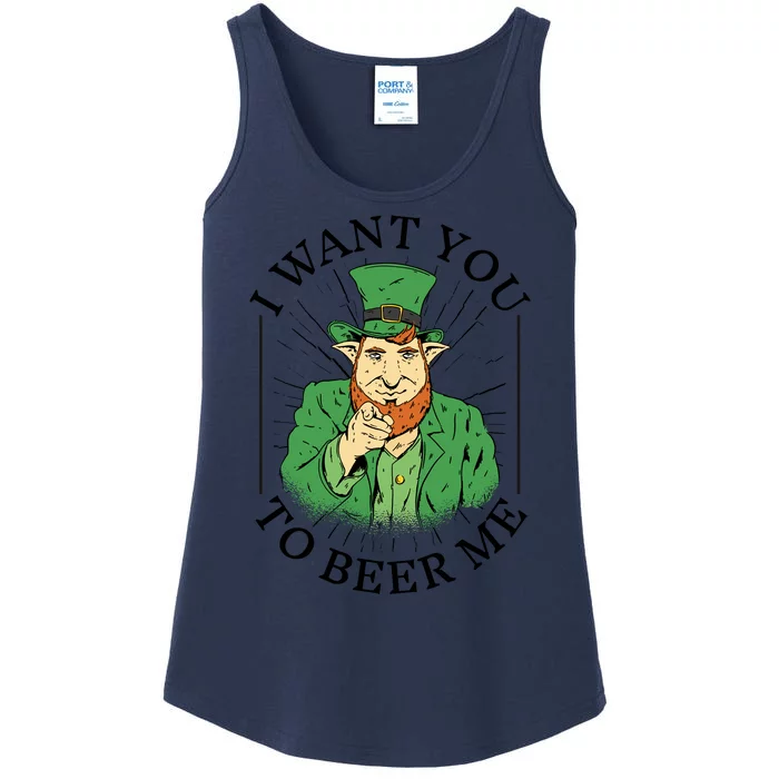 I Want You To Beer Me St Patrick's Day Ladies Essential Tank