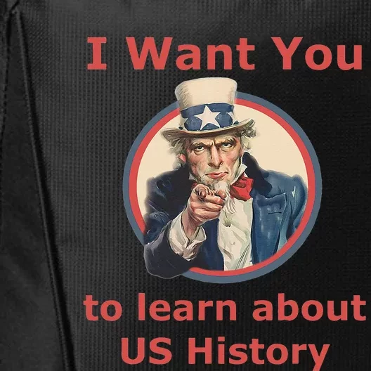 I Want You To Learn US History School Teacher Uncle Sam City Backpack