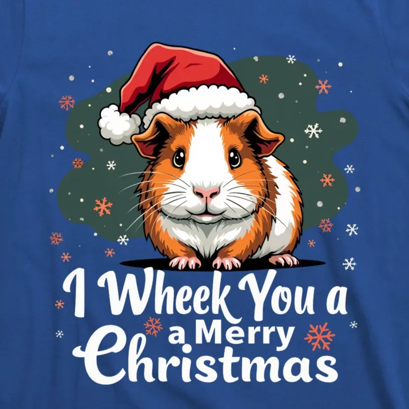 I Wheek You A Merry Christmas Cute Guinea Pigg Pigmas T-Shirt