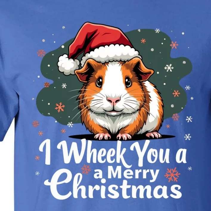 I Wheek You A Merry Christmas Cute Guinea Pigg Pigmas Tall T-Shirt