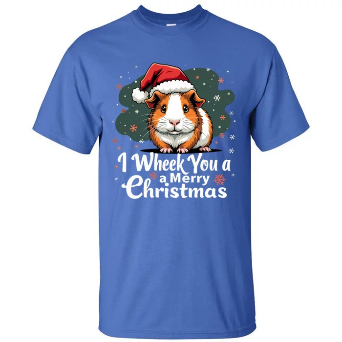 I Wheek You A Merry Christmas Cute Guinea Pigg Pigmas Tall T-Shirt