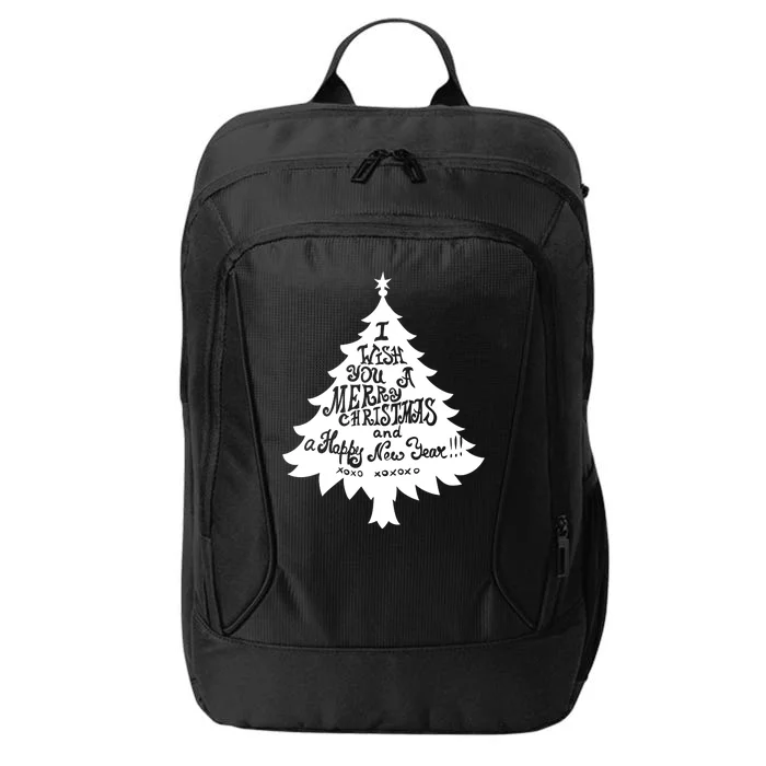 I Wish You A Merry Christmas And A Happy New Year City Backpack