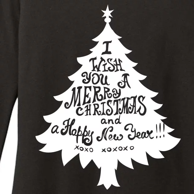 I Wish You A Merry Christmas And A Happy New Year Womens CVC Long Sleeve Shirt