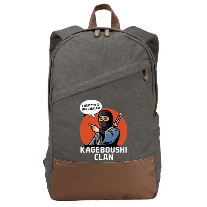 I Want You To Join Our Clan Cotton Canvas Backpack