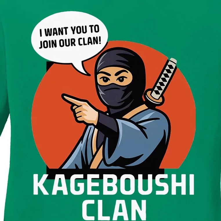 I Want You To Join Our Clan Ladies Long Sleeve Shirt