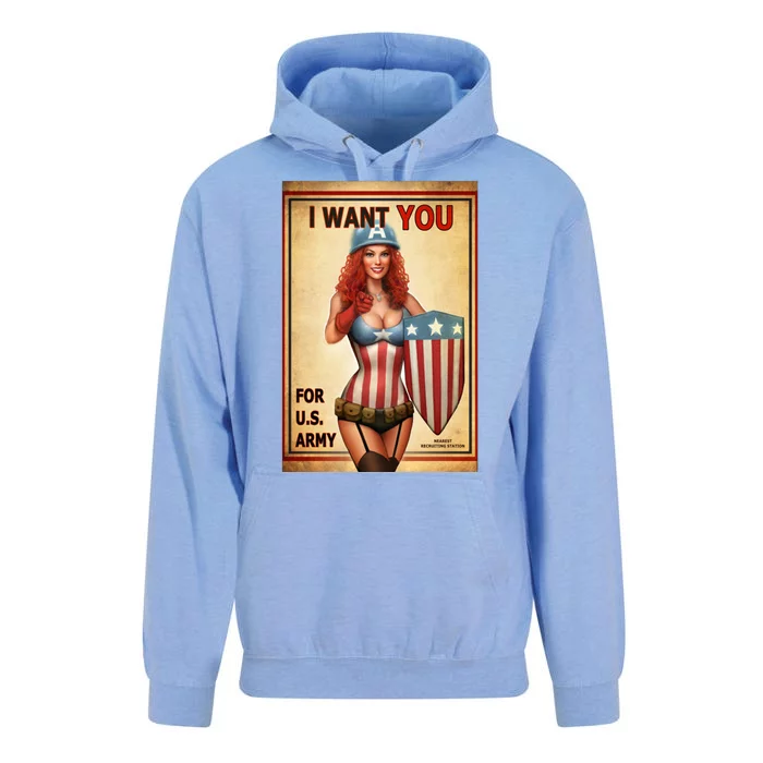 I Want You For US Army Female America Unisex Surf Hoodie