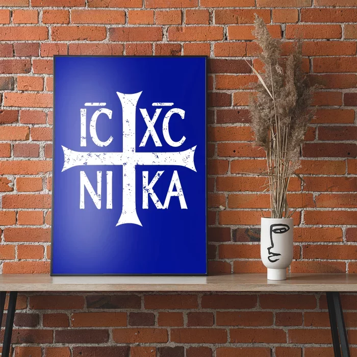 Ic Xc Nika Cross Christogram Orthodox Christian Poster