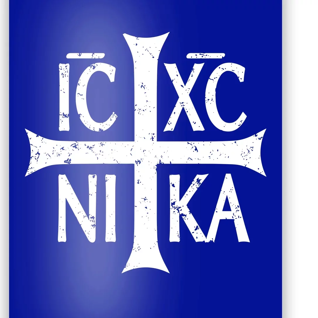 Ic Xc Nika Cross Christogram Orthodox Christian Poster