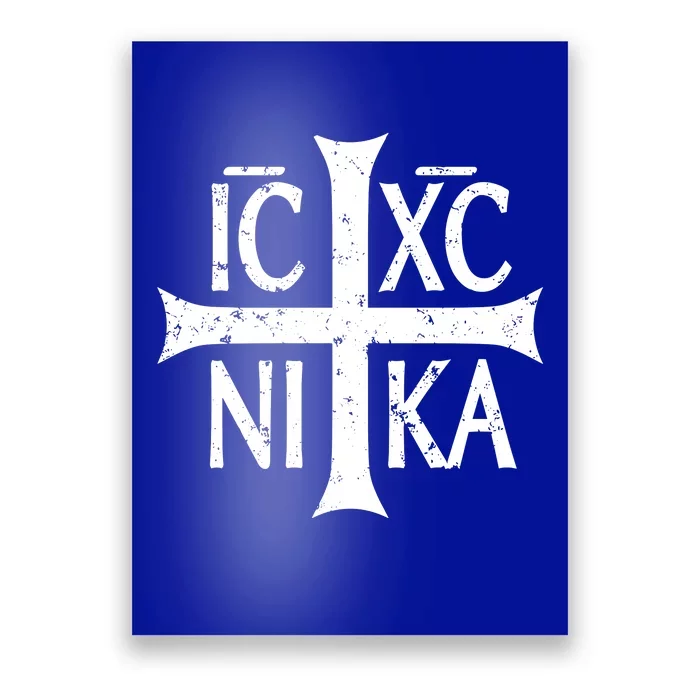 Ic Xc Nika Cross Christogram Orthodox Christian Poster