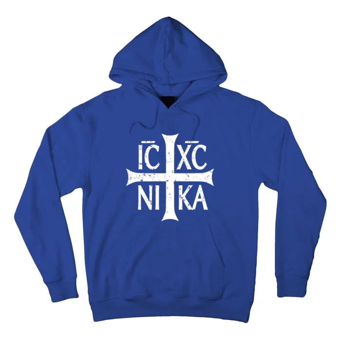 Ic Xc Nika Cross Christogram Orthodox Christian Tall Hoodie