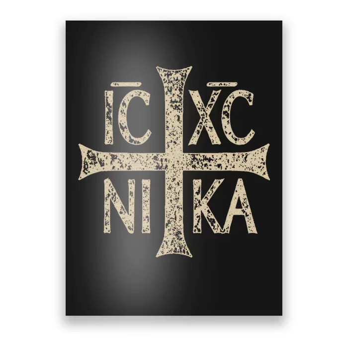 Ic Xc Nika Cross Christogram Orthodox Christian Poster