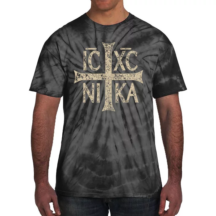 Ic Xc Nika Cross Christogram Orthodox Christian Tie-Dye T-Shirt