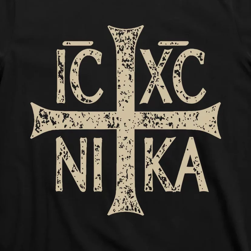 Ic Xc Nika Cross Christogram Orthodox Christian T-Shirt