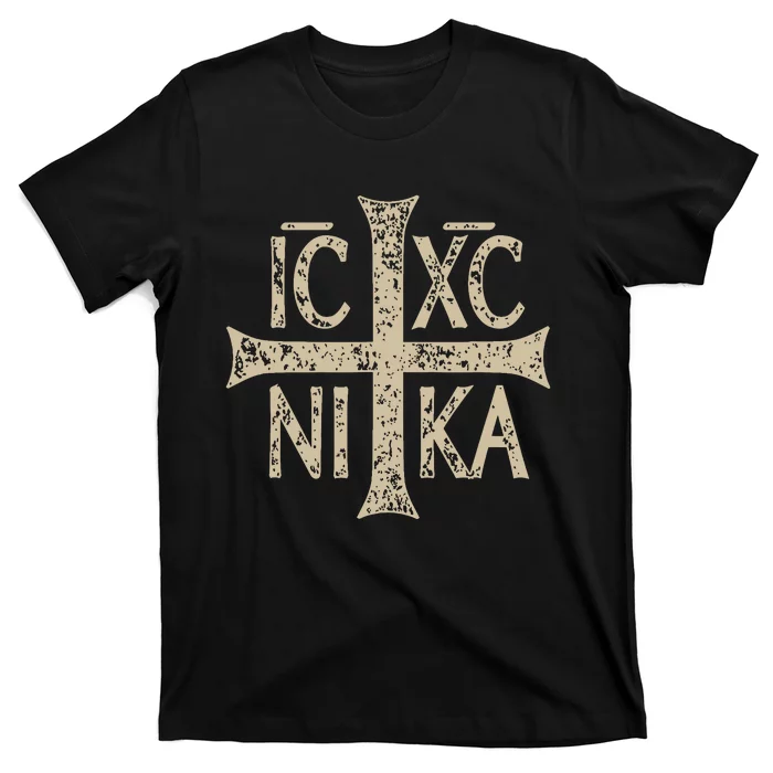 Ic Xc Nika Cross Christogram Orthodox Christian T-Shirt