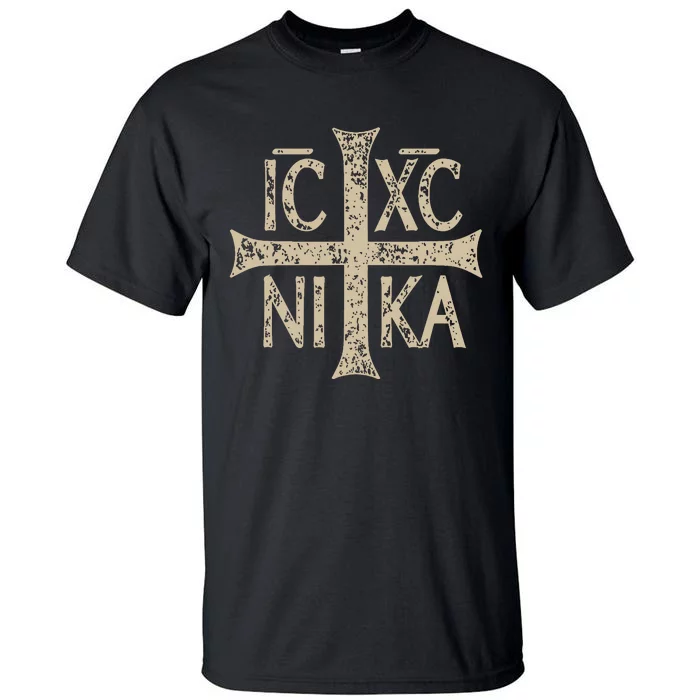 Ic Xc Nika Cross Christogram Orthodox Christian Tall T-Shirt