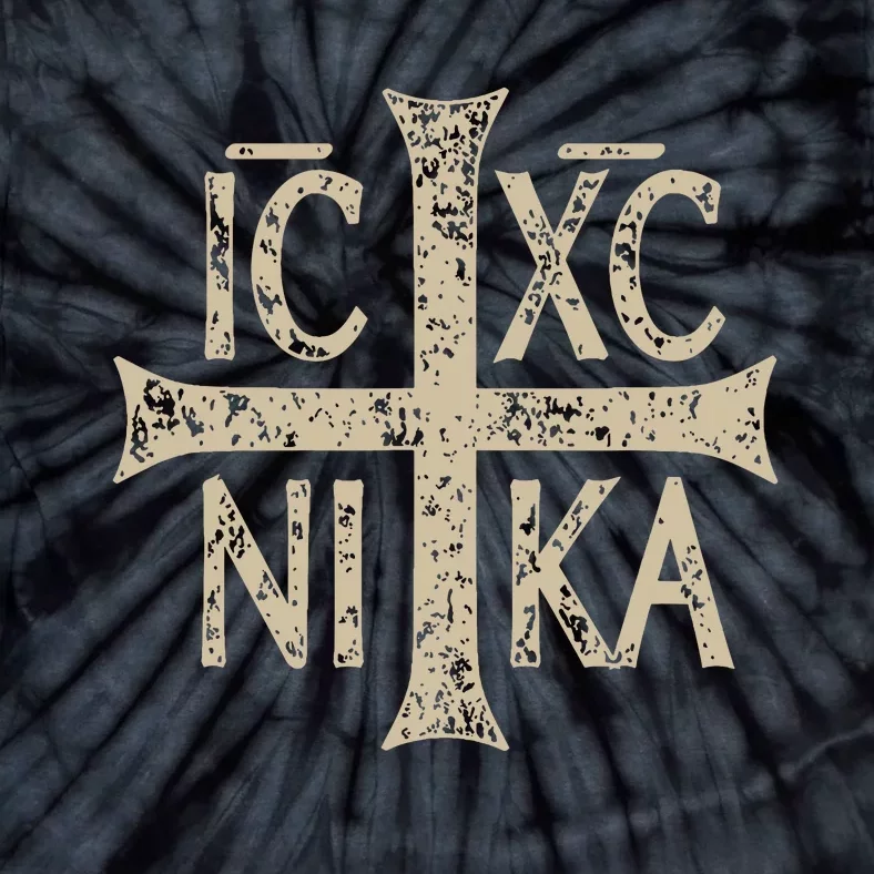 Ic Xc Nika Cross Christogram Orthodox Christian Tie-Dye T-Shirt