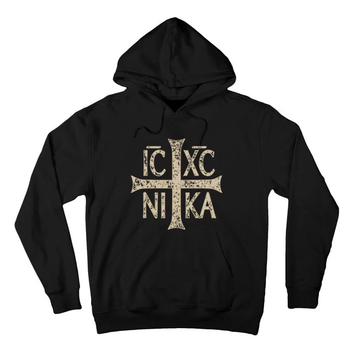 Ic Xc Nika Cross Christogram Orthodox Christian Tall Hoodie