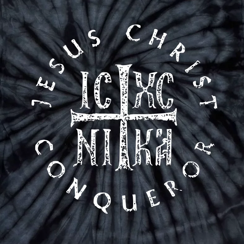 Ic Xc Nika Cross Christogram Orthodox Christian Tie-Dye T-Shirt