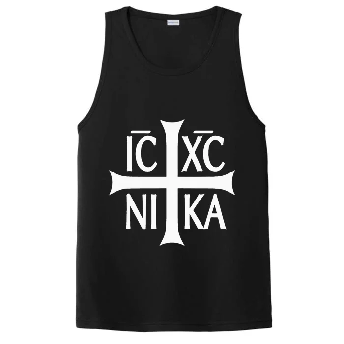 Ic Xc Nika Cross Eastern Christian Greek Performance Tank