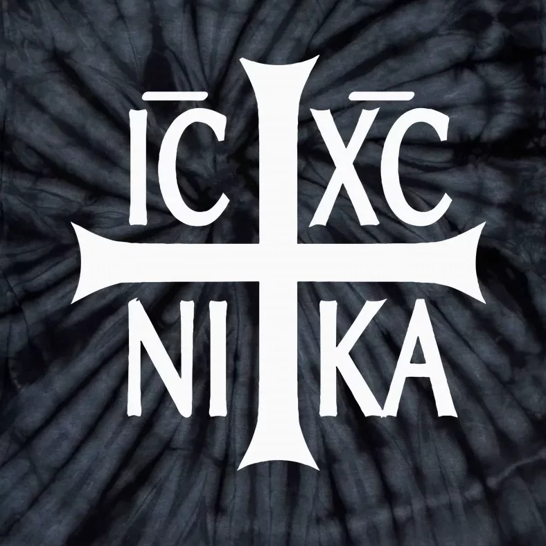 Ic Xc Nika Cross Eastern Christian Greek Tie-Dye T-Shirt