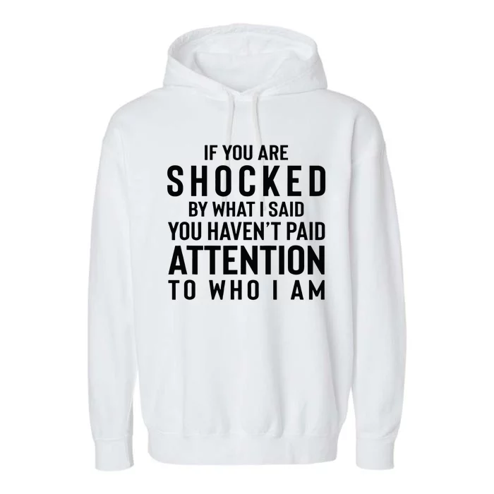 If You Are Shocked By What I Said You HavenT Paid Attention Garment-Dyed Fleece Hoodie