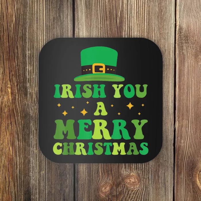 Irish You A Merry Christmas Holiday Coaster