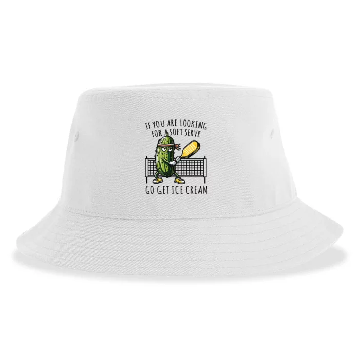 If You Are Looking For A Soft Serve Go Get Ice Cream Funny Pickleball Sustainable Bucket Hat