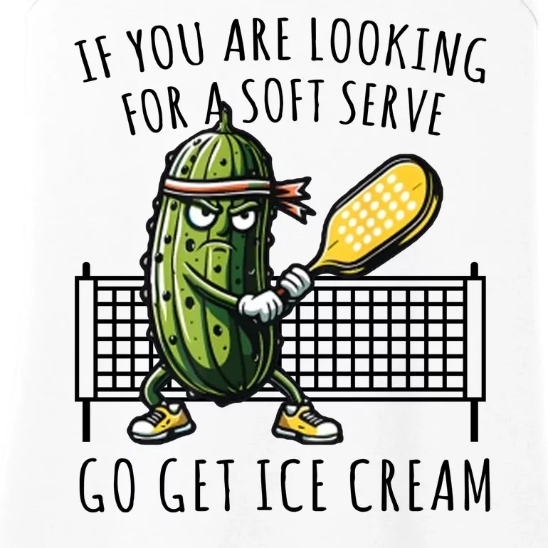 If You Are Looking For A Soft Serve Go Get Ice Cream Funny Pickleball Ladies Essential Tank