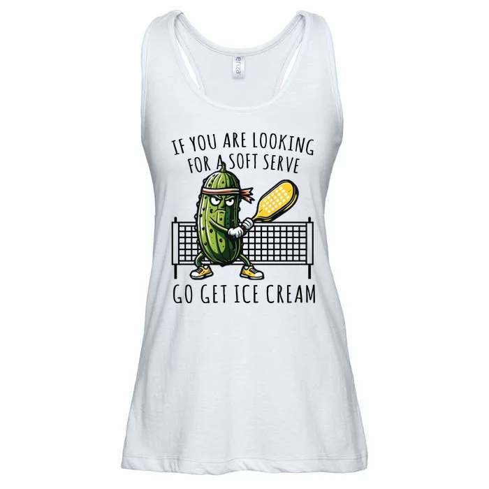 If You Are Looking For A Soft Serve Go Get Ice Cream Funny Pickleball Ladies Essential Flowy Tank