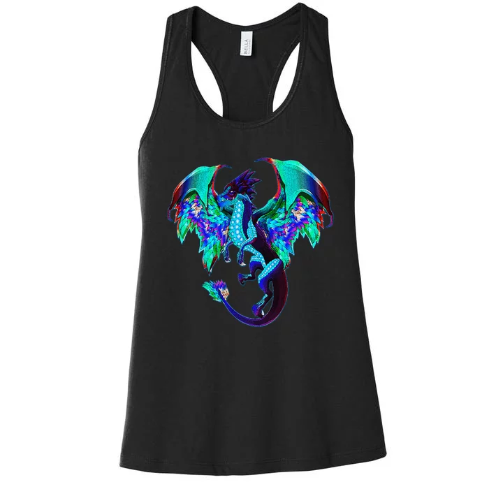 Imagine You Are A Fire Breathing Dragon With Wings Women's Racerback Tank