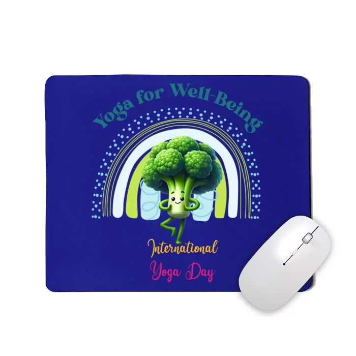 International Yoga And Eat Your Vegetables Day Huity Gift Mousepad