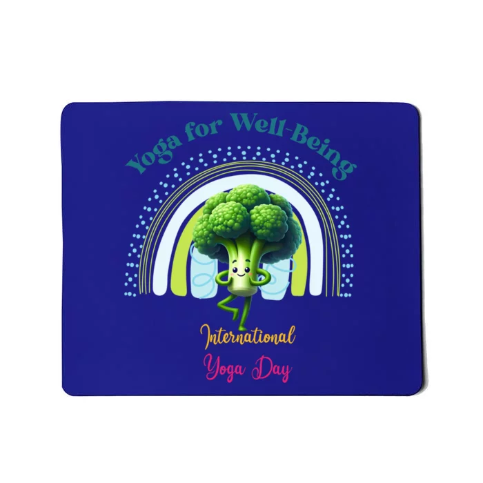 International Yoga And Eat Your Vegetables Day Huity Gift Mousepad