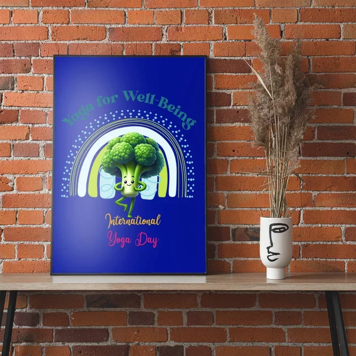 International Yoga And Eat Your Vegetables Day Huity Gift Poster