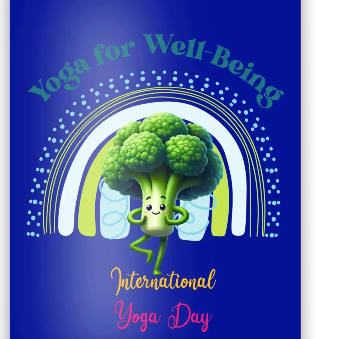 International Yoga And Eat Your Vegetables Day Huity Gift Poster