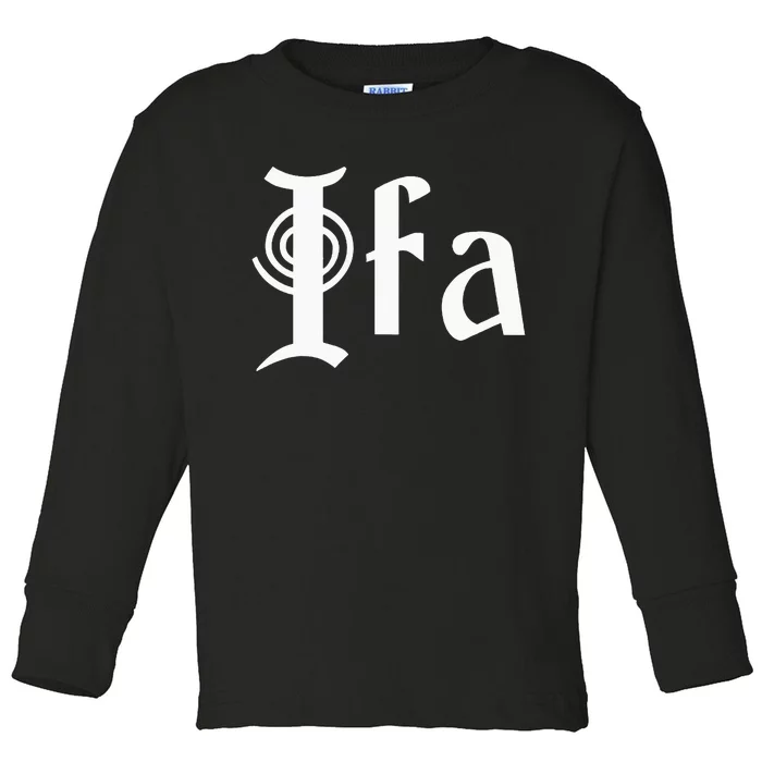 Ifa Yoruba African Expressions Spirituality Culture Toddler Long Sleeve Shirt