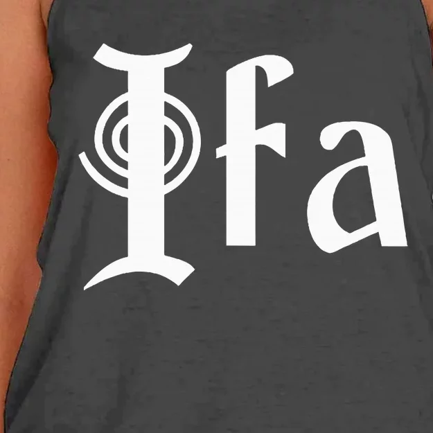 Ifa Yoruba African Expressions Spirituality Culture Women's Knotted Racerback Tank